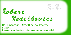 robert nedelkovics business card